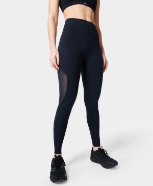Sweaty Betty Aerial Power High Taille Leggings Damen Schwarz | CTFWD6317