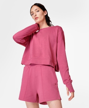Sweaty Betty After Class Kurze Hose Damen Rosa | WFLDI3492