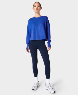 Sweaty Betty All Day 7/8 Leggings Damen Navy Blau | HEIXA9807