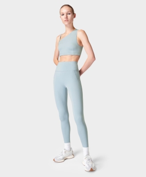 Sweaty Betty All Day Leggings Damen Blau | KIOVT4027