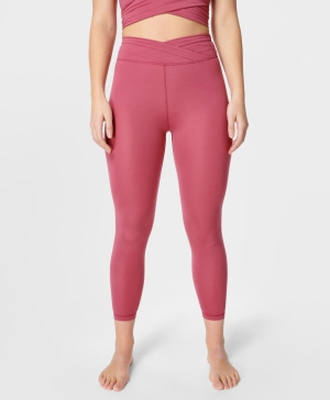 Sweaty Betty All Day Wrap Taille 7/8 Leggings Damen Rosa | MQXUE0658