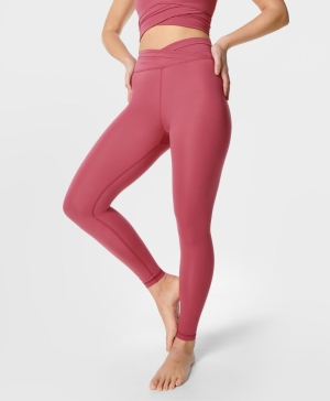 Sweaty Betty All Day Wrap Taille Leggings Damen Rosa | HZKGP5248