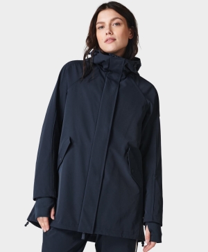 Sweaty Betty Alpine Ski Jacke Damen Navy Blau | WFNDP8016