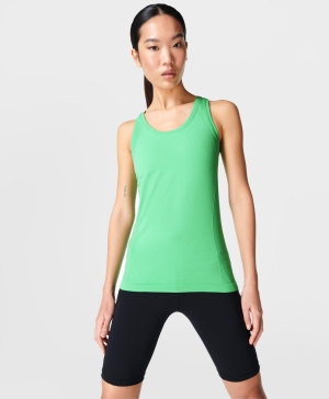 Sweaty Betty Athlete Seamless Workout Muskelshirt Damen Grün | AVJTC3749