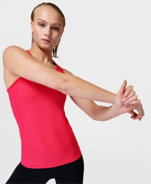 Sweaty Betty Athlete Seamless Workout Muskelshirt Damen Rosa | EBXZR8564