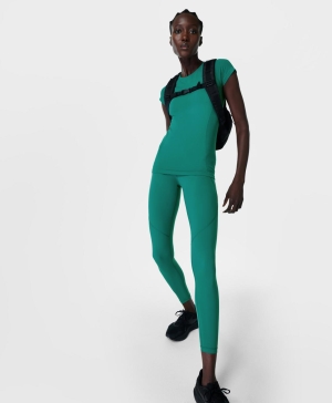Sweaty Betty Athlete Seamless Workout T-shirts Damen Grün | UETIY6814