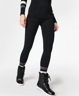 Sweaty Betty Betty Ski Merino Base Layer Leggings Damen Schwarz | CDIVK9843