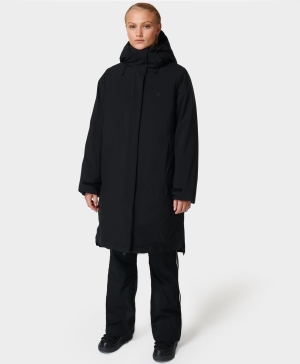 Sweaty Betty Climate 3 in 1 Ski Jacke Damen Schwarz | ZKQUO1523