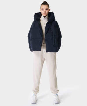 Sweaty Betty Cocoon Down Wrap Kurzes Jacke Damen Schwarz | DIYSX9052