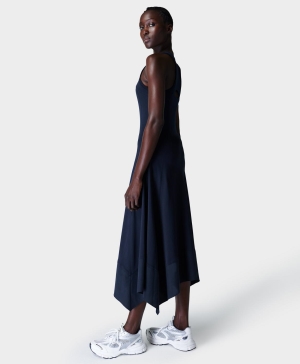Sweaty Betty Drift Racer Kleider Damen Navy Blau | QITPR2195