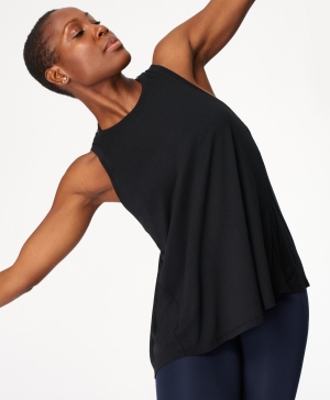 Sweaty Betty Easy Peazy Muskelshirt Damen Schwarz | KIYFJ0842