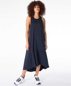 Sweaty Betty Explorer Ace Midi Kleider Damen Navy Blau | SLJOU2964