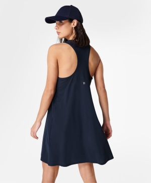 Sweaty Betty Explorer Ace Mini Kleider Damen Navy Blau | HSFIA9276