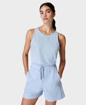 Sweaty Betty Explorer Romper Overall Damen Blau | IMSRF6752