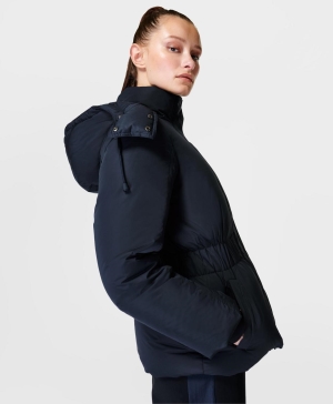 Sweaty Betty Formation Puffa Jacke Damen Navy Blau | LMGTB0395