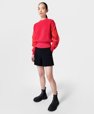Sweaty Betty Fusion Crew Neck Pullover Oberteile Damen Rosa | TRJZN7485