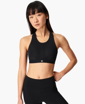 Sweaty Betty High Intensity Sports BHs Damen Schwarz | KZEAM7124