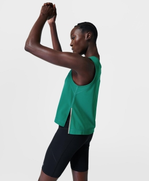 Sweaty Betty Light Speed Crop Lauf Muskelshirt Damen Grün | YAMIJ4901