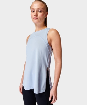 Sweaty Betty Light Speed Lauf Muskelshirt Damen Blau | GJUWX6520