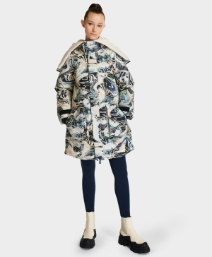 Sweaty Betty Matterhorn Ski Parka Jacke Damen Blau | EDVTN6195