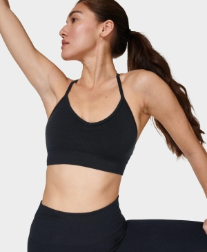 Sweaty Betty Mindful Seamless Yoga BHs Damen Schwarz | MYAKN708