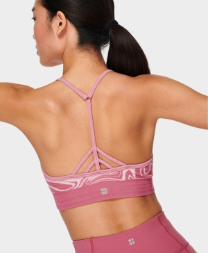 Sweaty Betty Mindful Seamless Yoga BHs Damen Rosa | OSCDA9245