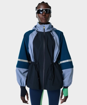 Sweaty Betty Mission Wasserdichte Jacke Damen Navy Blau | UYWIL9781