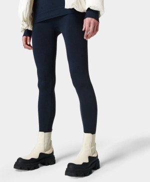 Sweaty Betty Modal Dot Jacquard Base Layer Leggings Damen Navy Blau | YNPGH2805
