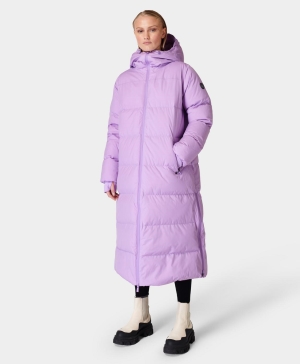 Sweaty Betty Nimbus Down Parka Jacke Damen Lila | EWDBS1476