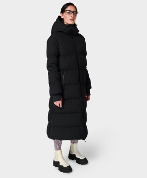 Sweaty Betty Nimbus Down Parka Jacke Damen Schwarz | PBWLI1540