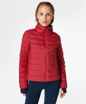 Sweaty Betty Pathfinder Packable Jacke Damen Rot | KYSAB0271