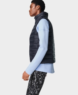 Sweaty Betty Pathfinder Packable Weste Damen Schwarz | JVESK5139