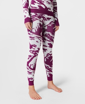 Sweaty Betty Peaks Jacquard Base Layer Leggings Damen Rosa | KAWSR9276