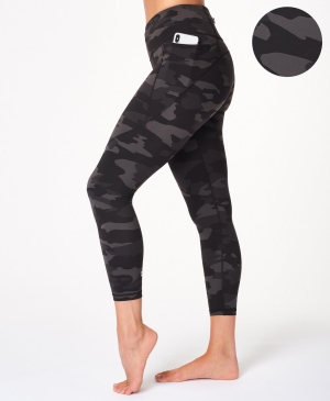 Sweaty Betty Power 7/8 Workout Leggings Damen Schwarz Camouflage | HOGYK3072