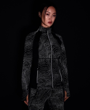 Sweaty Betty Power Boost Reflective Workout Zip Up Jacke Damen Schwarz | YRDTW3051