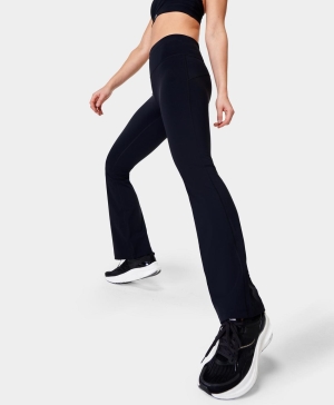Sweaty Betty Power Bootcut Workout Trousers Hose Damen Schwarz | BOGDV2871