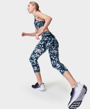 Sweaty Betty Power Cropped Workout Leggings Damen Rosa | TOPEV2854