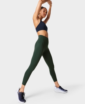 Sweaty Betty Power High-Waisted 7/8 Workout Leggings Damen Grün | FHVEC3481