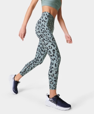 Sweaty Betty Power High-Waisted 7/8 Workout Leggings Damen Blau | KSEMY8729