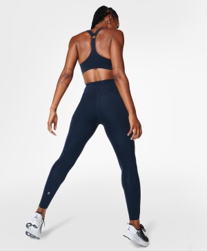 Sweaty Betty Power High-Waisted Workout Leggings Damen Navy Blau | ALHIV4639