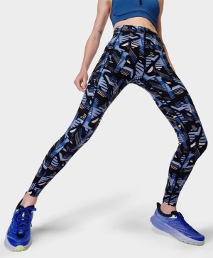 Sweaty Betty Power High-Waisted Workout Leggings Damen Blau Grau | GXFVN4570