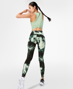 Sweaty Betty Power High-Waisted Workout Leggings Damen Grün | RCYXL8305