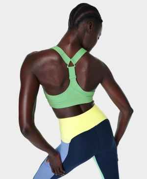 Sweaty Betty Power Medium Support Sports BHs Damen Grün | DYMSF1298