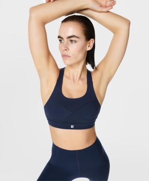 Sweaty Betty Power Medium Support Sports BHs Damen Navy Blau | FRSVL2019