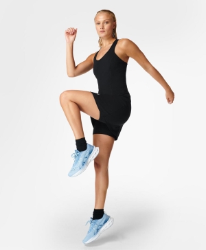 Sweaty Betty Power Workout Kleider Damen Schwarz | TQNFK9072