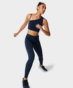 Sweaty Betty Power Workout Leggings Damen Navy Blau | DKPHO6972