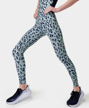 Sweaty Betty Power Workout Leggings Damen Blau | XOKVB5384