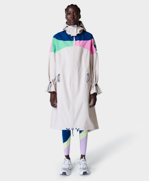 Sweaty Betty Retro Parachute Wasserdichte Parka Jacke Damen Grau | WSDAY2037
