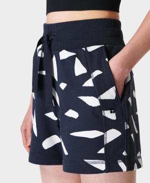 Sweaty Betty Revive High Taille Kurze Hose Damen Navy Blau | YXIKE1308