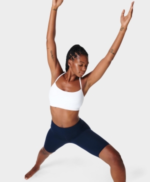 Sweaty Betty Spirit Restored Yoga BHs Damen Weiß | BYXTC3904